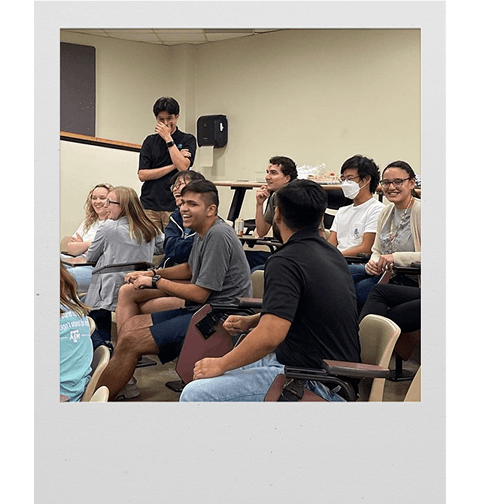 Me leading a TAMU UNICEF activity